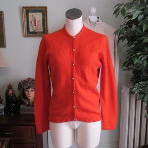 Dark Orange/red Vintage 50s Cashmere Sweater